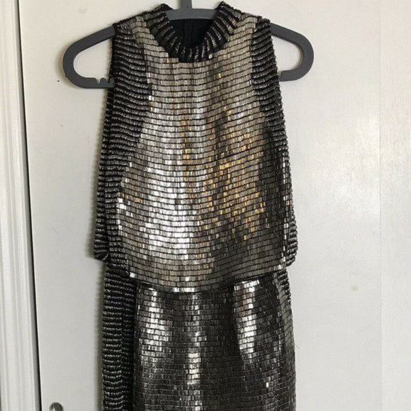 John John Lab Sequined Sample Dress Size 2 - Picture 2 of 2